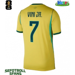 Brasilien Vinicius Junior #7 Hemmatröja VM 2026 Kortärmad